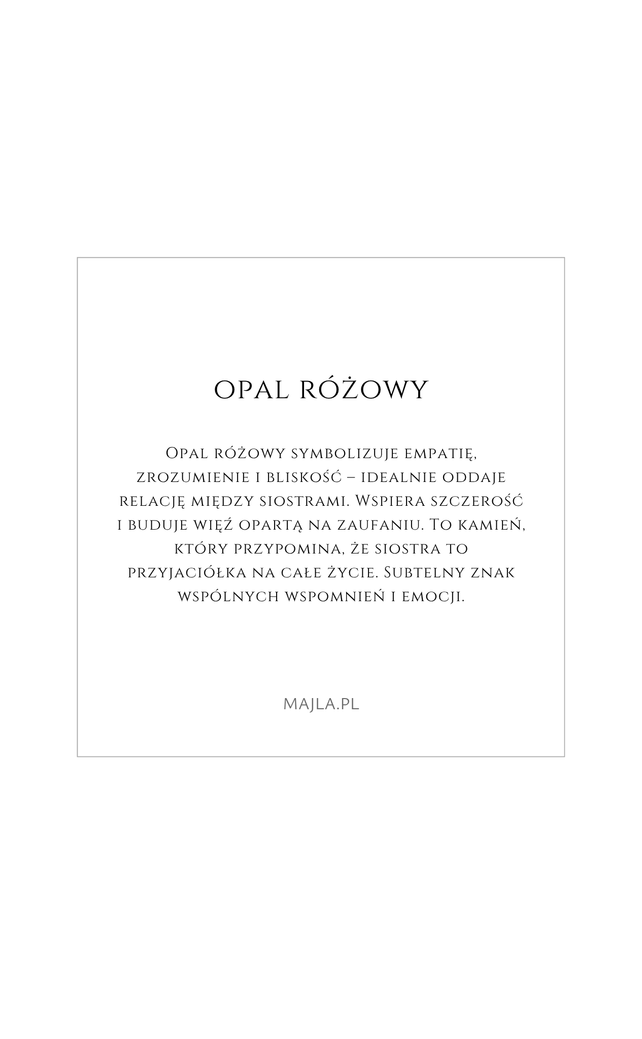 Bransoletka kodowana opal różowy opis kamienia