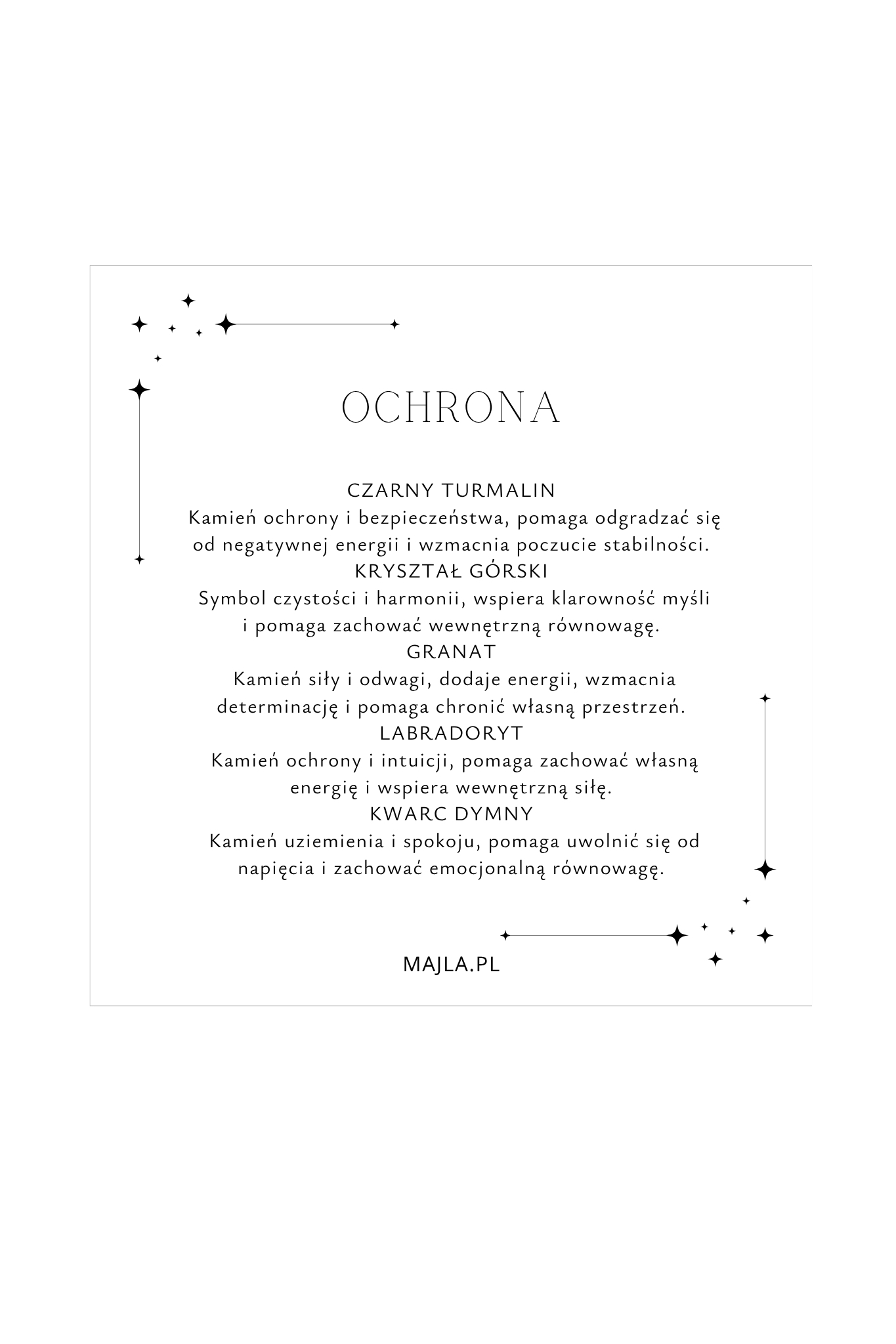 Talizman Ochrona opis kamieni